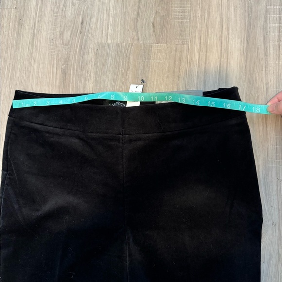 NWT Talbots Black Velveteen Ankle Pants - Picture 6 of 9